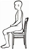 Sitting in a chair
